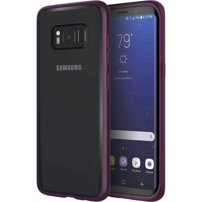 Incipio Octane Pure Case - удароустойчив хибриден кейс за Samsung Galaxy S8 (лилав-прозрачен)