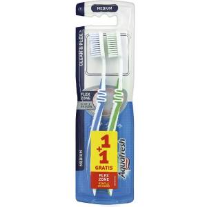 Aquafresh Четка за зъби Clean & Flex, Duo