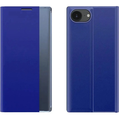 HQWear Нов калъф за спане iPhone 16e Flip Cover със стойка - син (5907769376870)