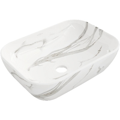 Mexen Rita шкафа мивка 45 x 32 см, бял камък - 21084584 (21084584)