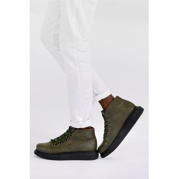 Chekich Унисекс боти с връзки CH258 - Каки #365598 (365598_Хаки)