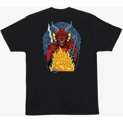 Santa Cruz Stranger Things Hellfire Pit Heavyweight T-shirt Black