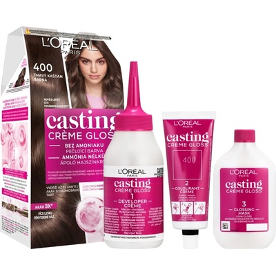 L'Oréal Casting Creme Gloss боя за коса цвят 400 Dark Brown