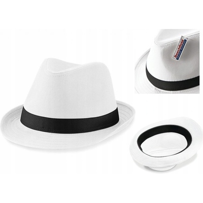 Beechfield klobúk fedora biely