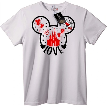 NOONEBRAND Тениска Mickey Mouse Castle - M, White