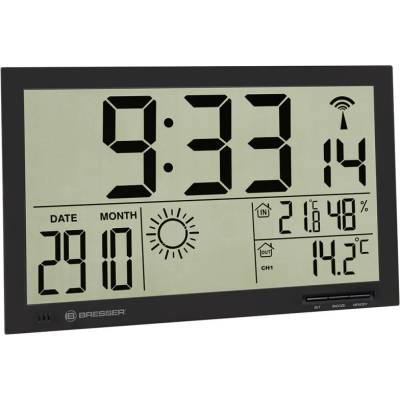 Bresser GmbH, Germany Стенен часовник Bresser MyTime Jumbo LCD