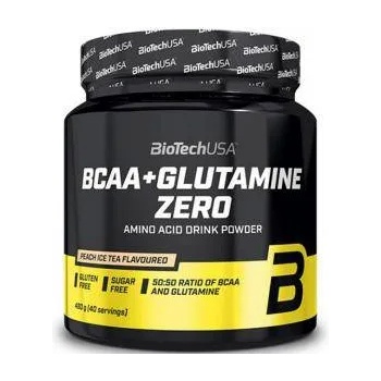 BioTechUSA Аминокиселини BCAA + Glutamine Zero - Лимон, 480 грама, 3073