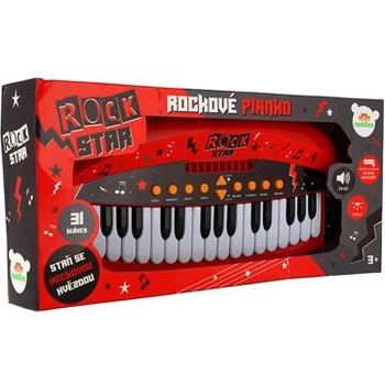Teddies Pianko ROCK STAR 31 kláves 46 cm na batérie so zvukom a svetlom