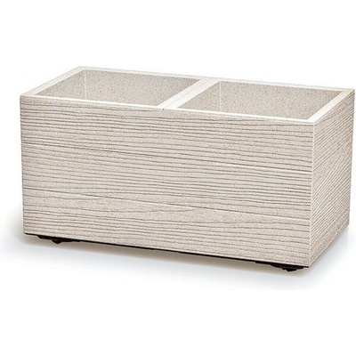 Prosperplast Květináč MADERA CASE eco wood 57,7 cm bílý eco