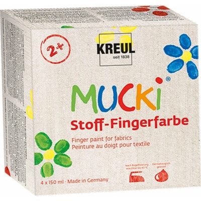 Farby na textil nanášanie prstami 150 ml MUCKI | viac odtieňov Žltá