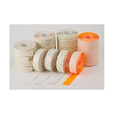 Cenové etikety 22x12 oranžové Meto 6