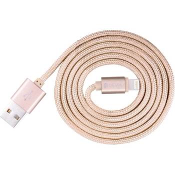 DEVIA Кабел Devia Fashion, USB A(м) към Lighting(м), 2.0m, златен