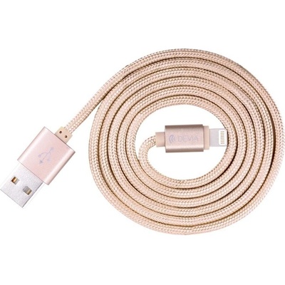 DEVIA Кабел Devia Fashion, USB A(м) към Lighting(м), 2.0m, златен