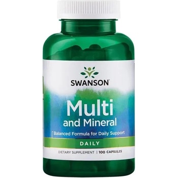 Swanson Multi and Mineral, 100 капсули, Swanson