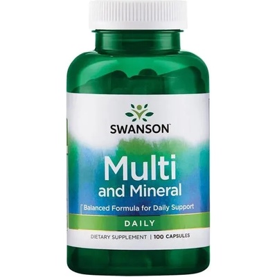 Swanson Multi and Mineral, 100 капсули, Swanson