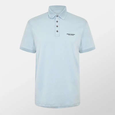 Armani Exchange Блуза с яка Armani Exchange Jersey Cotton Polo Shirt - Ash Blue U9287