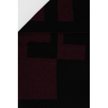 HUGO Шал с вълна hugo в черно с десен 50524767 (50524767)