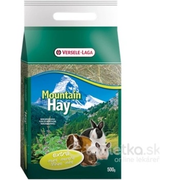 Versele Laga Mountain Hay Seno pre hlodavce s lístkami mäty 0,5 kg