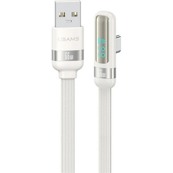 USAMS US-SJ651 кабел за данни USB - Type-C, 120cm, БЯЛ SJ651USB02 (SJ651USB02)