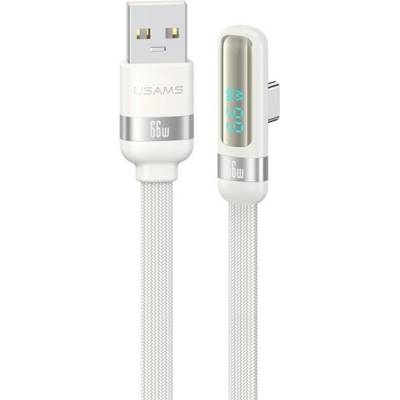 USAMS US-SJ651 кабел за данни USB - Type-C, 120cm, БЯЛ SJ651USB02 (SJ651USB02)