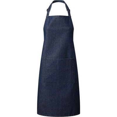 Premier Workwear Pracovní zástěra za krk s kapsou PR154 Indigo Denim 72 x 86 cm