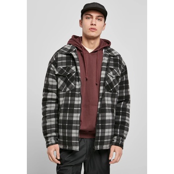 Urban Classics Мъжко карирано яке в черно Urban Classics Plaid Teddy LinedUB-TB3805-00826 - Черен, размер 3XL