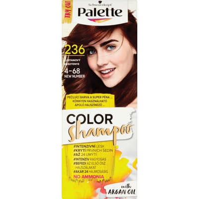 Schwarzkopf Palette Color Shampoo tónovací šampón odtieň 4-68 Red Brown 50 ml