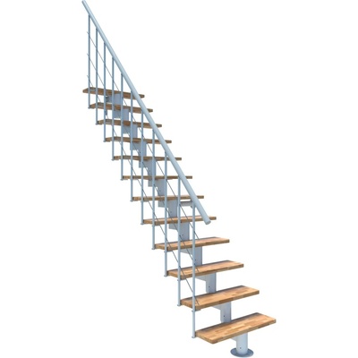 Minka STAIRS modulové schodiště Comfort Top buk/bílá, 312 cm