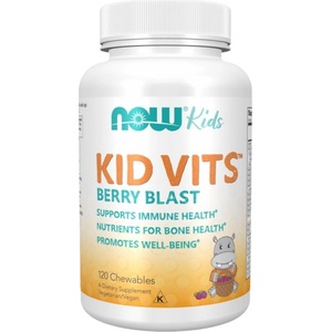 NOW Kid Vits [120 Дъвчащи таблетки] Горски плодове