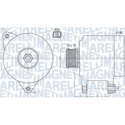 Generátor MAGNETI MARELLI 063731906010
