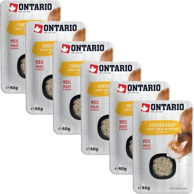 ONTARIO Cat пилешка супа 6 x 40 г