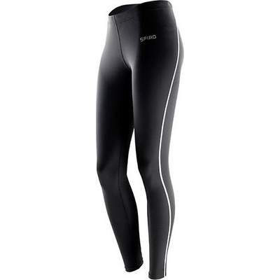 Spiro Měkké dámské rychleschnoucí strečové legíny černé