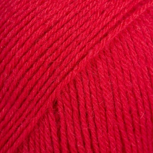 DROPS Design Fabel Uni Colour 106 Red Плетива прежда (1070106)