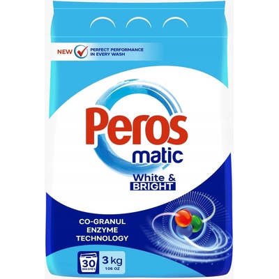 Peros Matic White prací prášek na bílé 3 kg