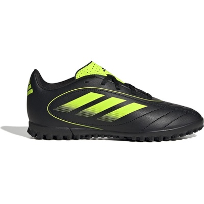 adidas Юношески футболни стоножки Adidas Goletto VIII Juniors Astro Turf Football Boots - Black/Lemon