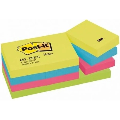 POST-IT Bločky Post-it _ENERGIA_ 31x51mm, 12x100 lístkov (MM065333)