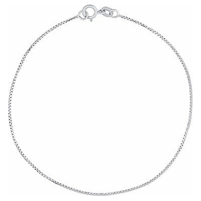 Silvego Zlatý náramok Box z bieleho zlata 0,8 mm FNN1224BGW