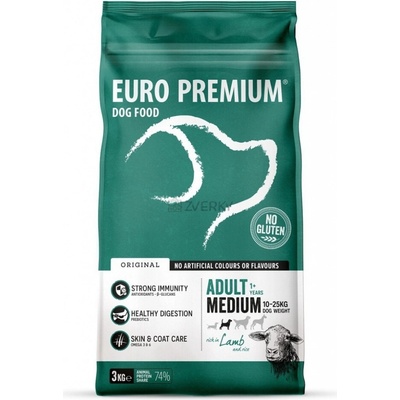 Euro-Premium Medium Adult Lamb & Rice 3 kg