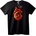 NOONEBRAND Тениска Сърце и турбо - XS, Black