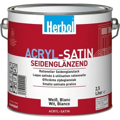 HERBOL ACRYL-SATIN 2,5 l biely hodvábny lesk