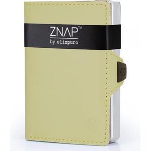 Slimpuro ZNAP, тънък портфейл, 12 карти, преградка за монети, 8, 9 х 1, 8 х 6, 3 см. (Ш х В х Д), RFID защита (ZNAPmossNickle12) (ZNAPmossNickle12) - electronic-star