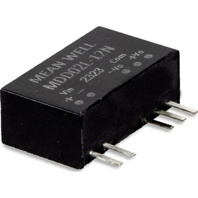 MEAN WELL MDD02L-05N DC / DC menič napätia, DPS -5 V 0.20 A 2 W Počet výstupov: 2 x