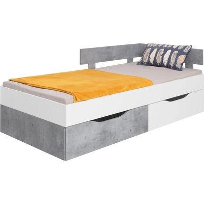 Meblar Sigma SI15 L P Bílý Lux + Beton