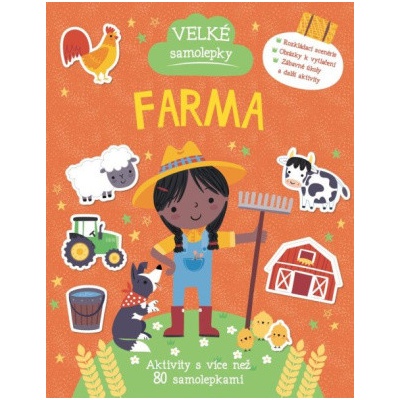 Velké samolepky Farma Aktivity s více než 80 samolepkami