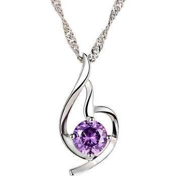 HARAHU Колие be-23607 - Сребриста / Лилава kp23607 (be-23607)