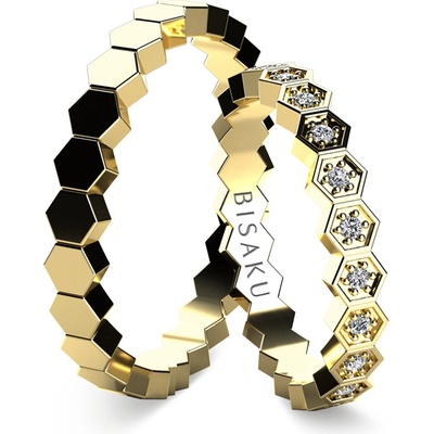 Bisaku snubní Favo BIS B34333125G Žluté zlato