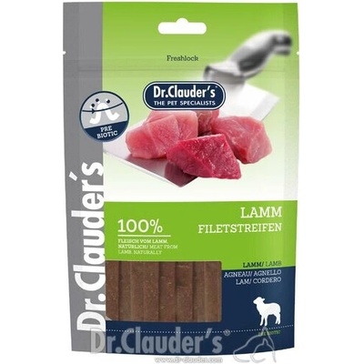 Dr. Clauder Filet Strips - меки ленти с агне шко месо 80 гр/pre biotik/ (22220200)