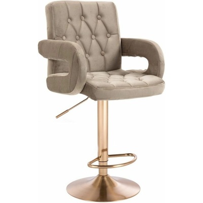 LuxuryForm Design Boston Velur na zlatom tanieri latte