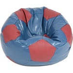 Pufrelax Пуф, топка 400л. Telstar XL - Blue & Red , Еко кожа, Пълнеж от Полистиролни перли (PUF-G-TXL-PVC-BLUR)