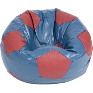 Pufrelax Пуф, топка 400л. Telstar XL - Blue & Red , Еко кожа, Пълнеж от Полистиролни перли (PUF-G-TXL-PVC-BLUR)
